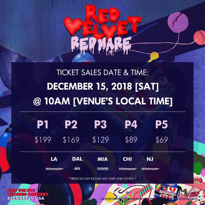 Red Velvet SM Miami Tour Tickets